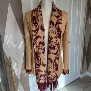 BKE sweater, open cardigan, size M